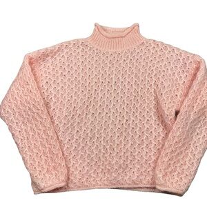 Vintage 90s Mohair Paris Sport Club sweater Hong Kong SZ med